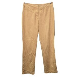 VTG Caribbean Joe Pants Womens Size 10 Tan Suede Bohemian Festival 90s Western